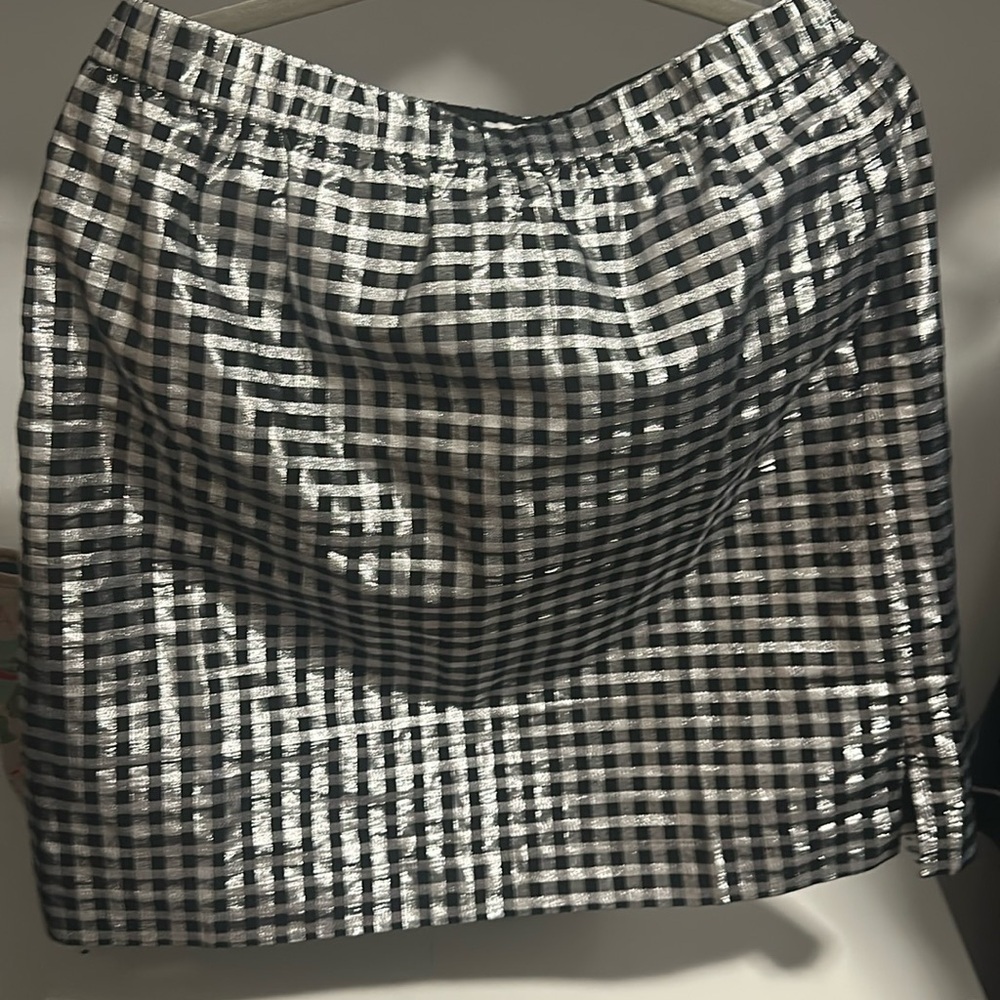 Jcrew gingham skirt